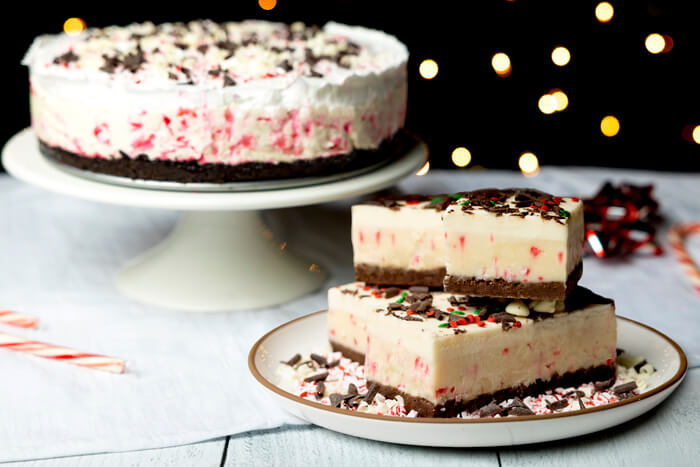 White Chocolate Peppermint Cheesecake